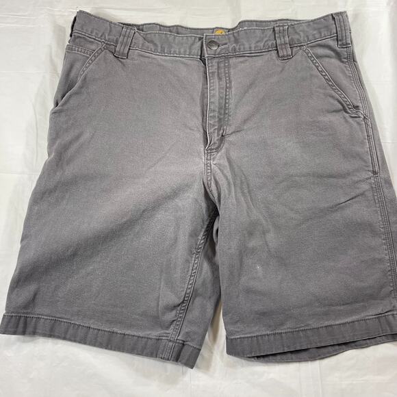 Vintage Y2K Carhartt Khaki Work Shorts + Gray Relaxed Fit Shorts Bundle Men’s 38 - Picture 10 of 16